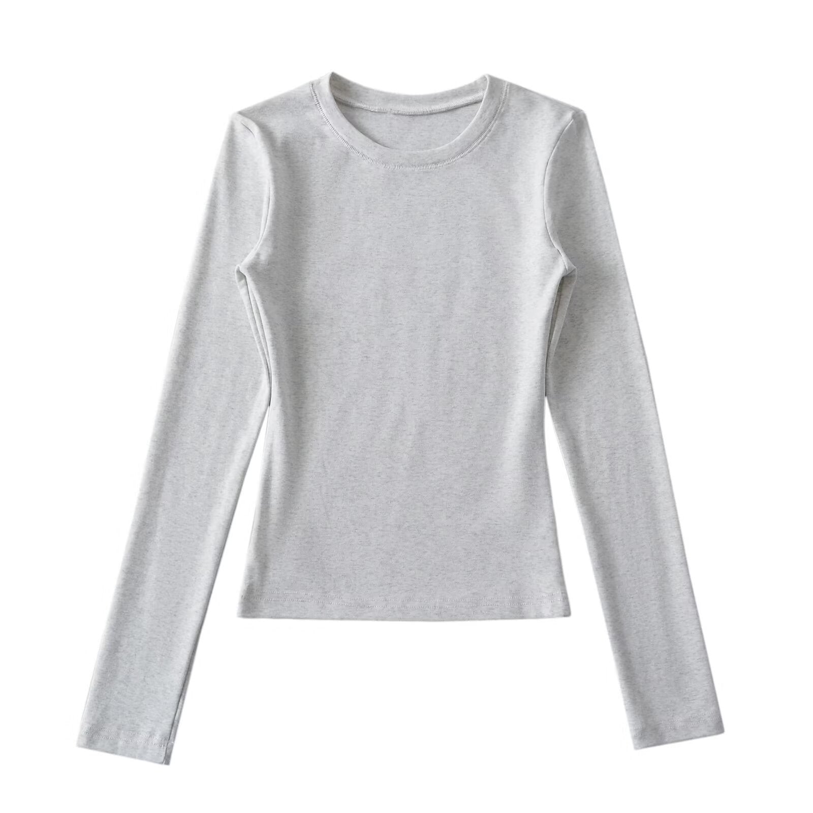 Hot Simple Basic Casual Round Neck Women's T-shirt
