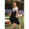 Fashion Ruffles Long Loose Large Denim Dress