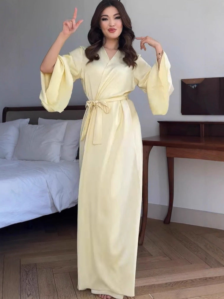 Women's Autumn Fashion Short-sleeved Long Set Coats