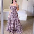 Attractive Women's Floral Fashion Long Printed Dress
