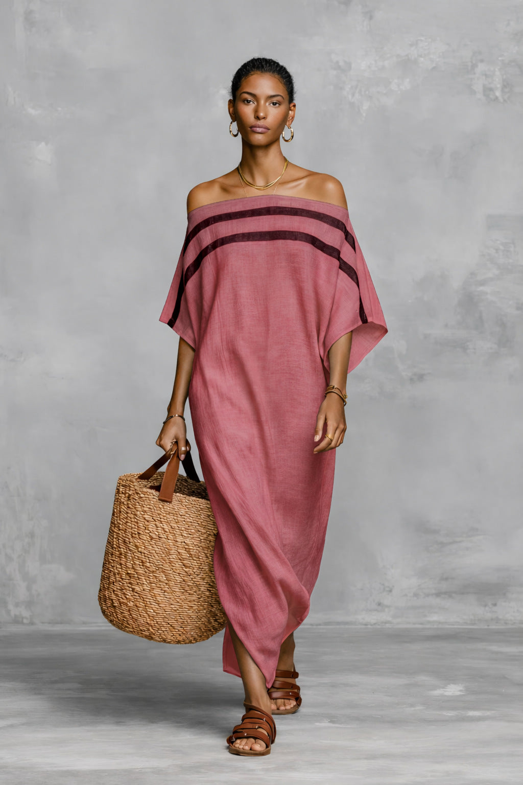 Women's Summer Loose Vacation Batwing Sleeve Dress