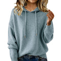 Women's Fashion Solid Color Loose Soft Tighten Rope Women's Sweater