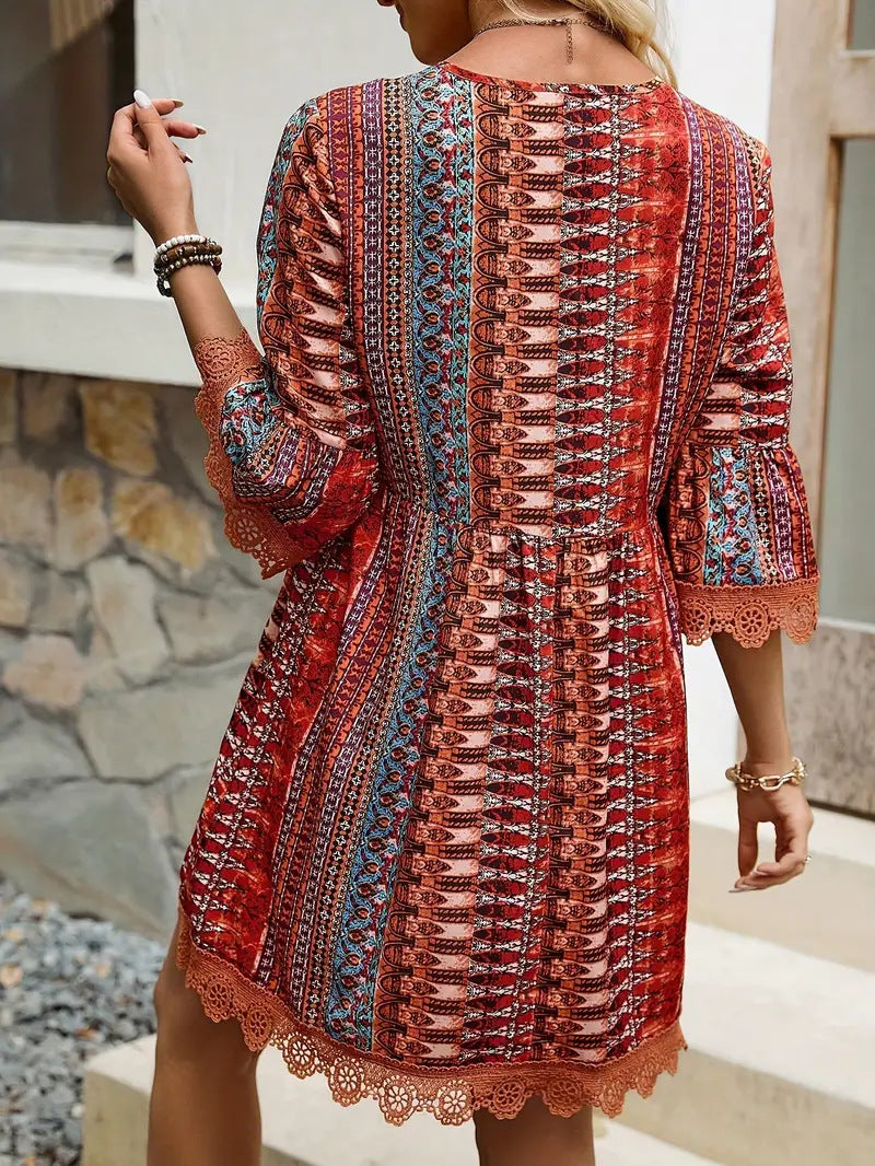 Creative Elegant Classy Summer Printed Casual Dress