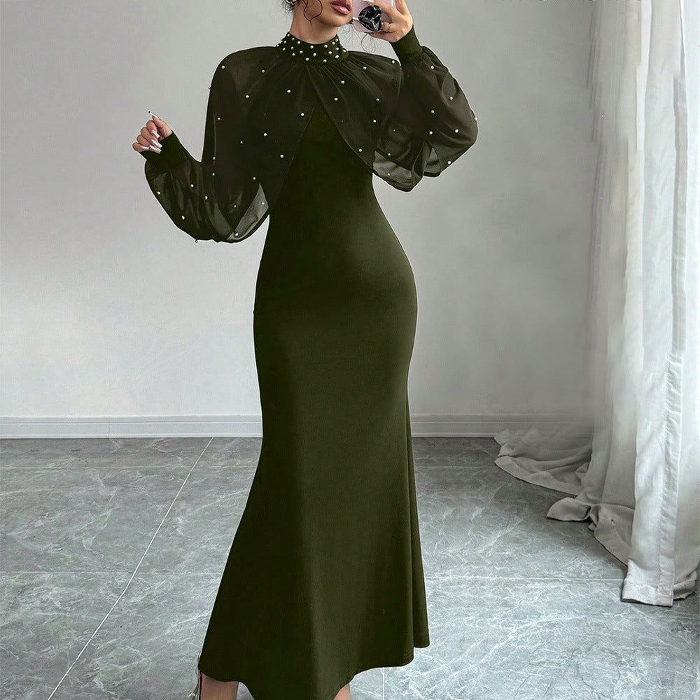 Durable Women's Spring Lace Stitching Hip Dress