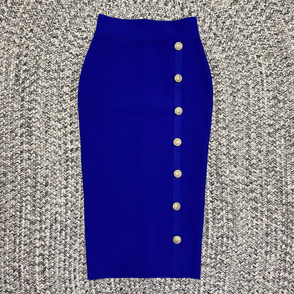 Women's Colors Bandage Sexy Tight Metal Buckle Skirts