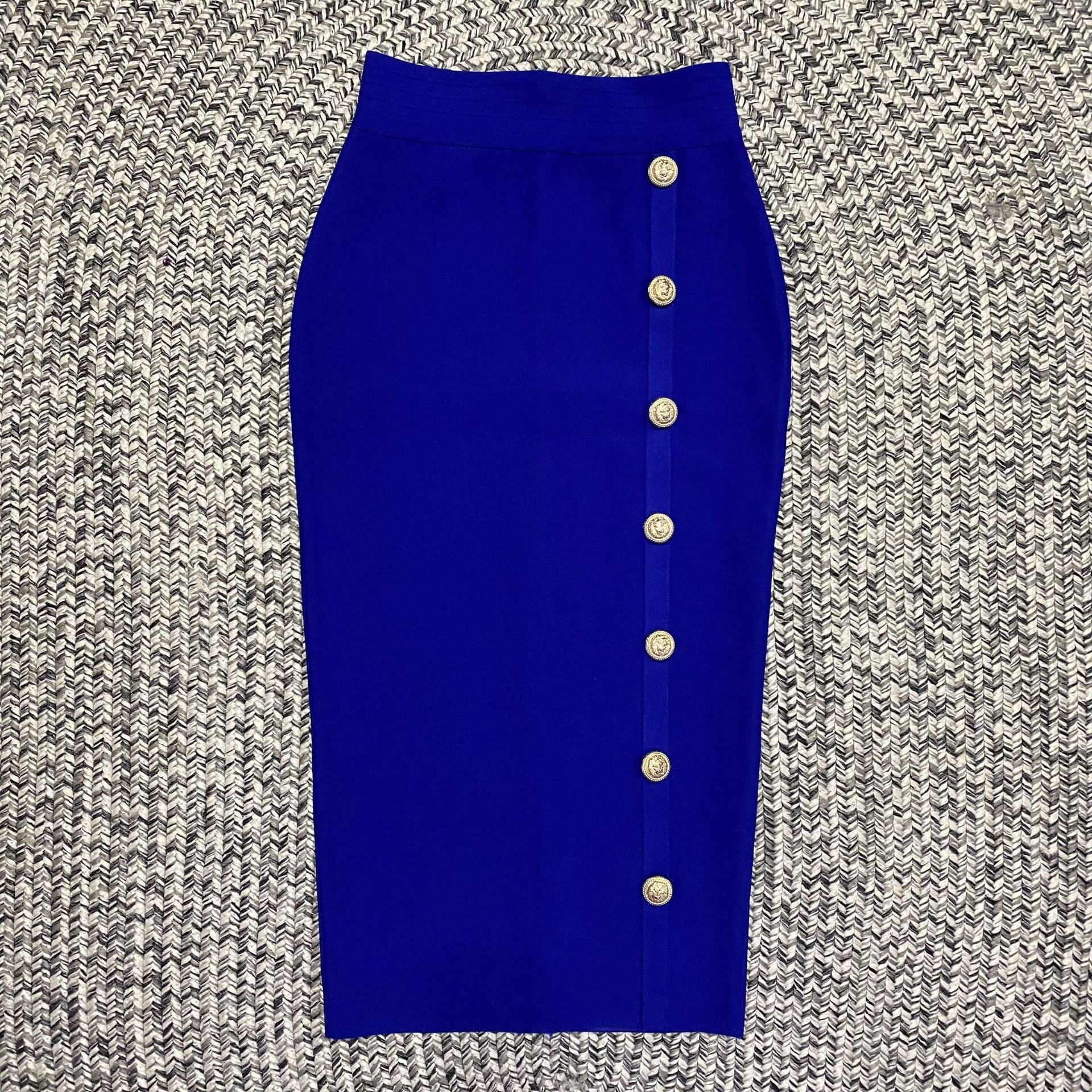 Women's Colors Bandage Sexy Tight Metal Buckle Skirts