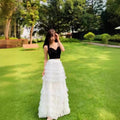 Elegant British A- Line Cake Dress Skirt