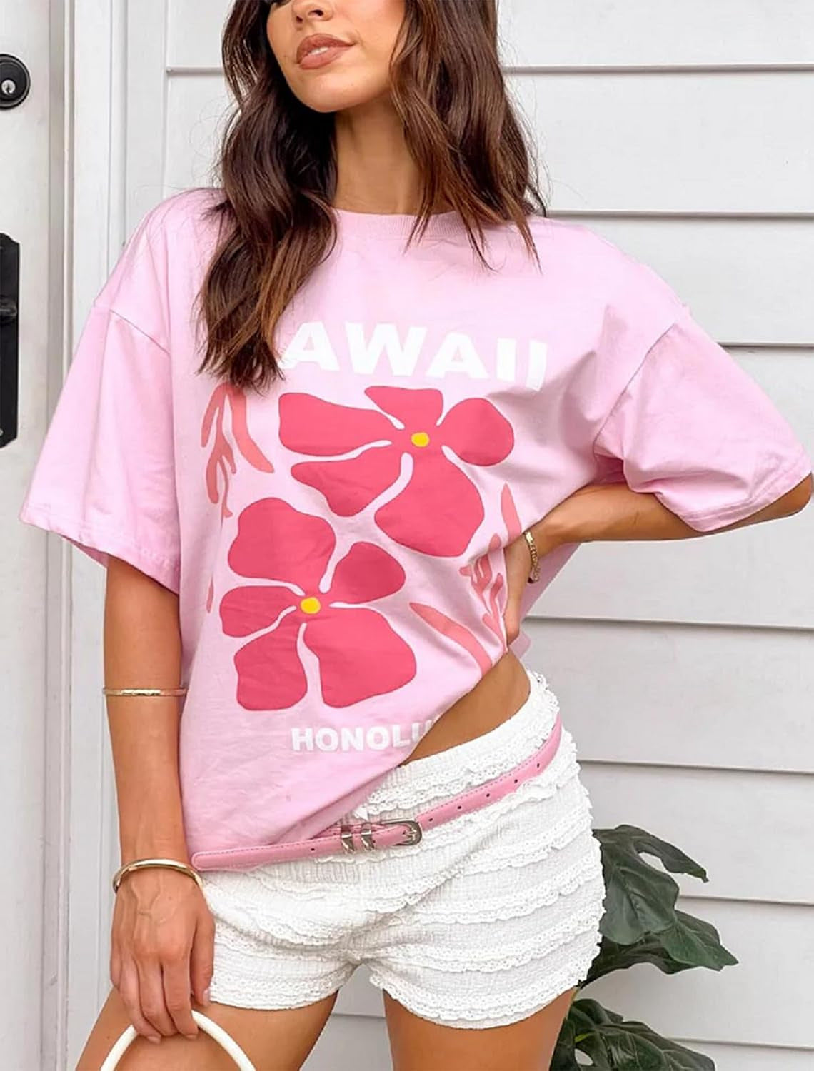 Women's Summer Printed Casual Round Neck Women's T-shirt