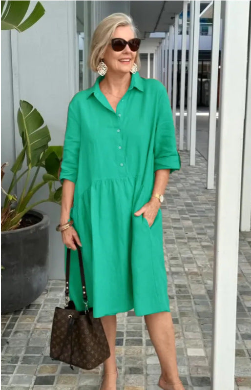 Durable Women's Loose Casual Elegant Commuter Dress