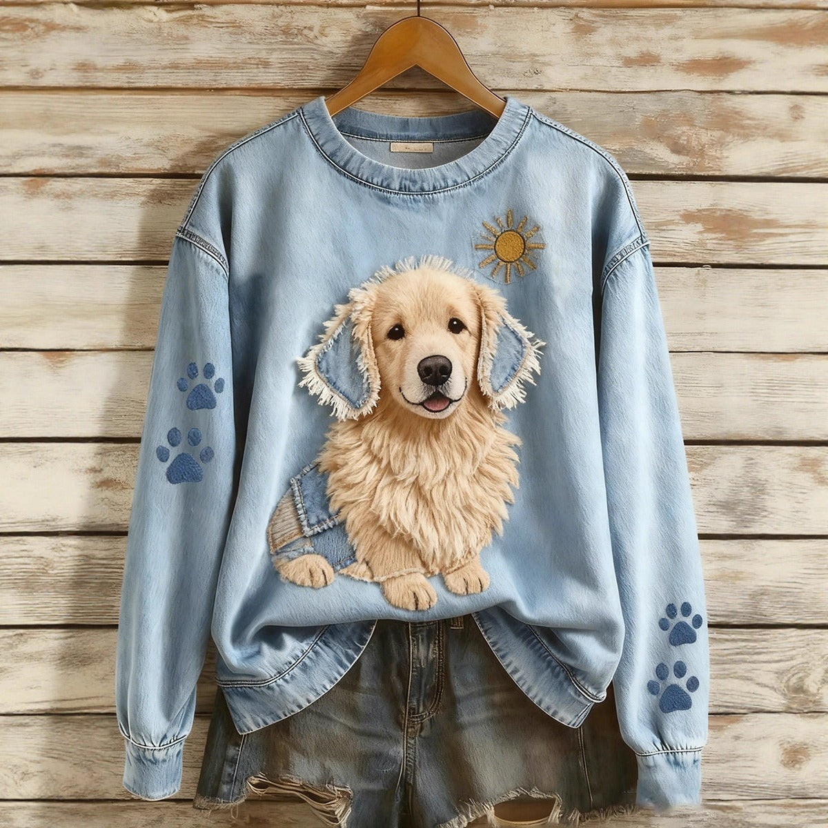 Digital Printing Cartoon Round Neck Long Sleeve Women's T-shirt
