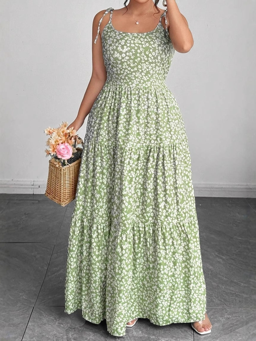 Women's Summer Floral Large Casual Comfortable Vacation Dress
