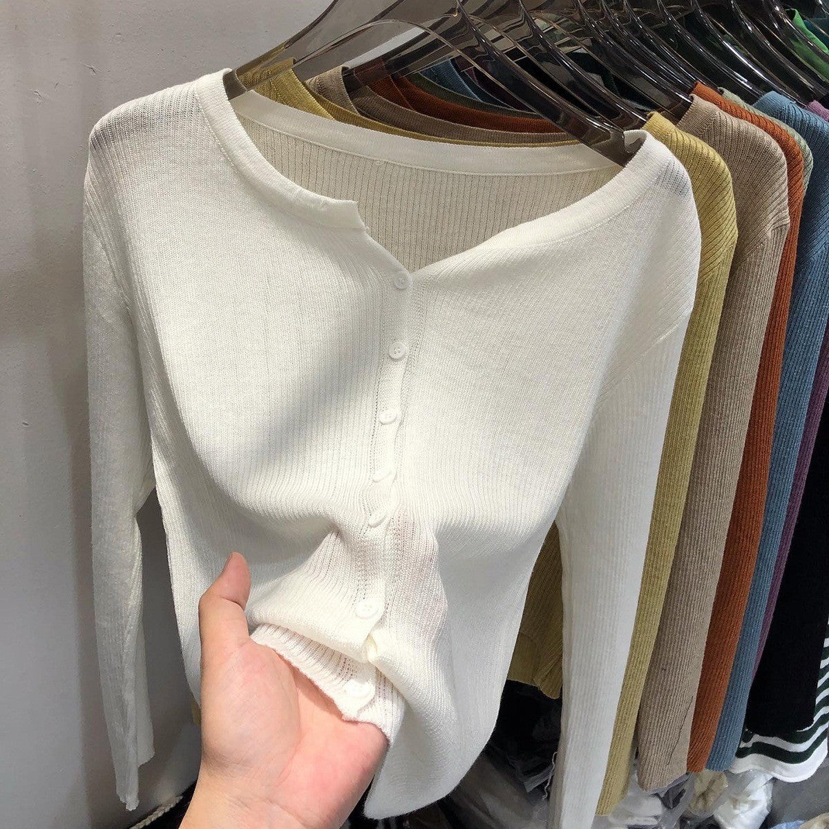 Women's Outer Wear Spring Long Sleeve Inner Women's Sweater