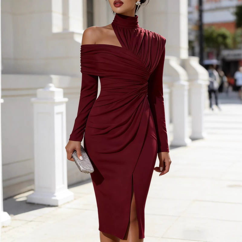 Glamorous Popular Elegant Casual Knitted Slit Dress