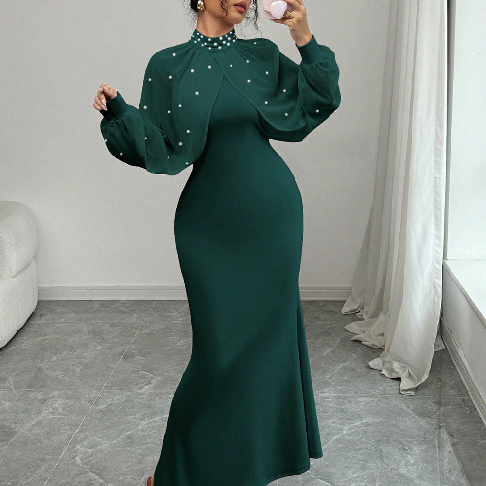 Durable Women's Spring Lace Stitching Hip Dress