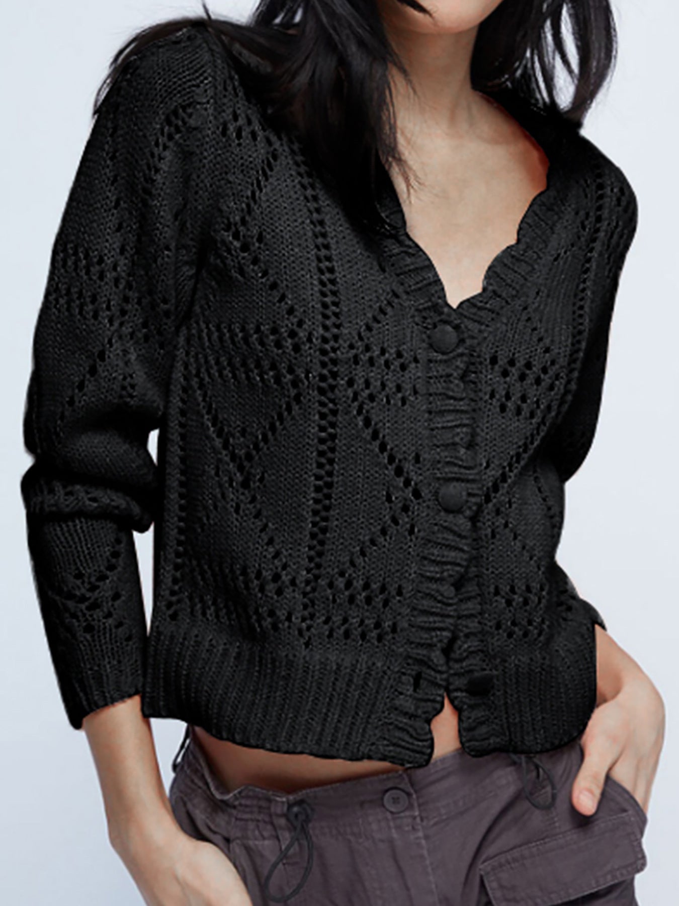 Trendy Source Long Sleeve Casual Spring Women's Sweater