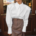 Women's Spring Long-sleeved Shirt Commuter Office Professional Lady Blouse