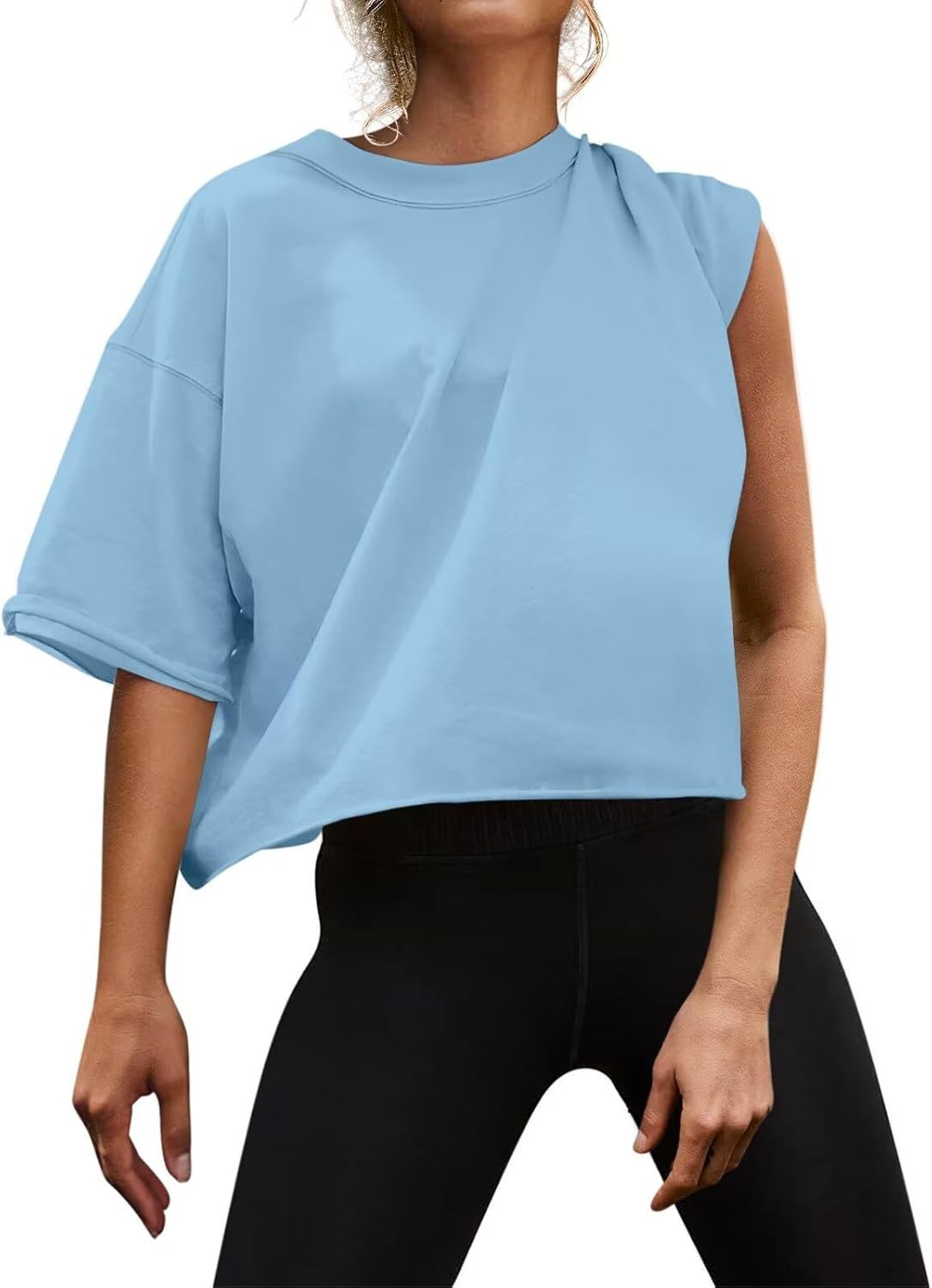Sports Sleeve Yoga Leisure Workout Loose Women's T-shirt