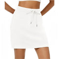 Women's Summer Golf Drawstring Sports Fitness Pocket Skirt