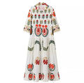 Attractive Durable Women's Positioning Printed Long Dress