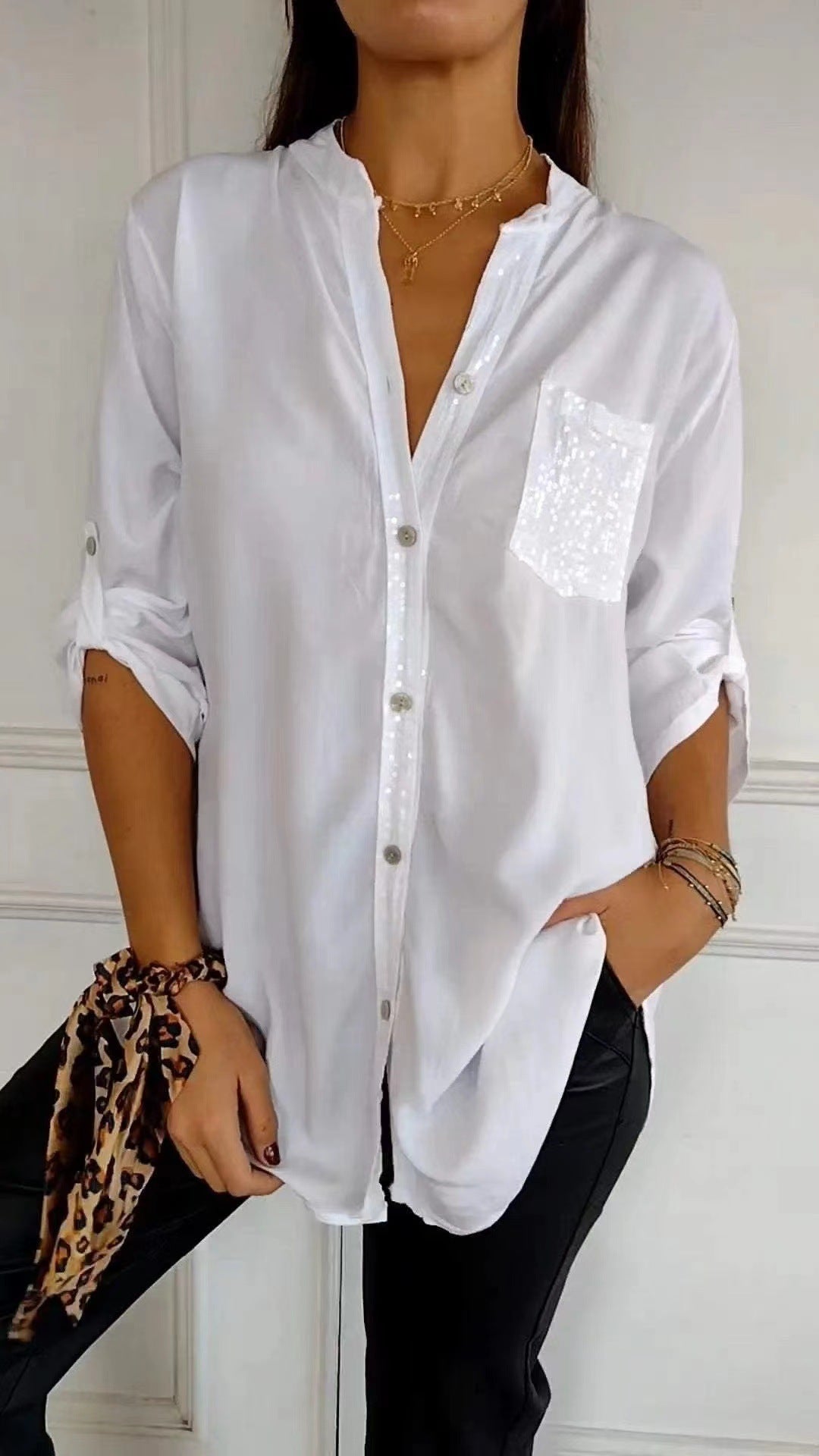 Pretty Classic Trendy Commute Style Shirt Blouse