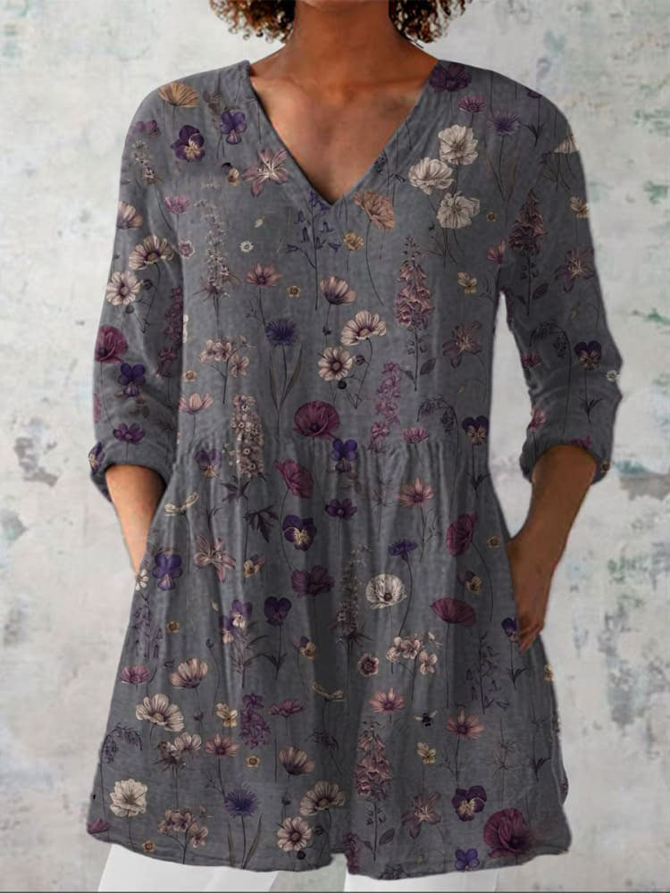 Beautiful Women's Printed Fashion Floral Casual Tops