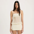Pure Desire Light Breathable Stitching Side Slit Dress