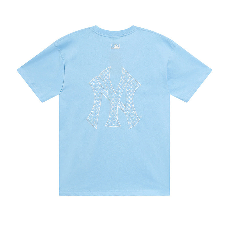 Women's & Men's Quality Summer Sleeve Embroidered Crew Neck Loose Leisure Women's T-shirt