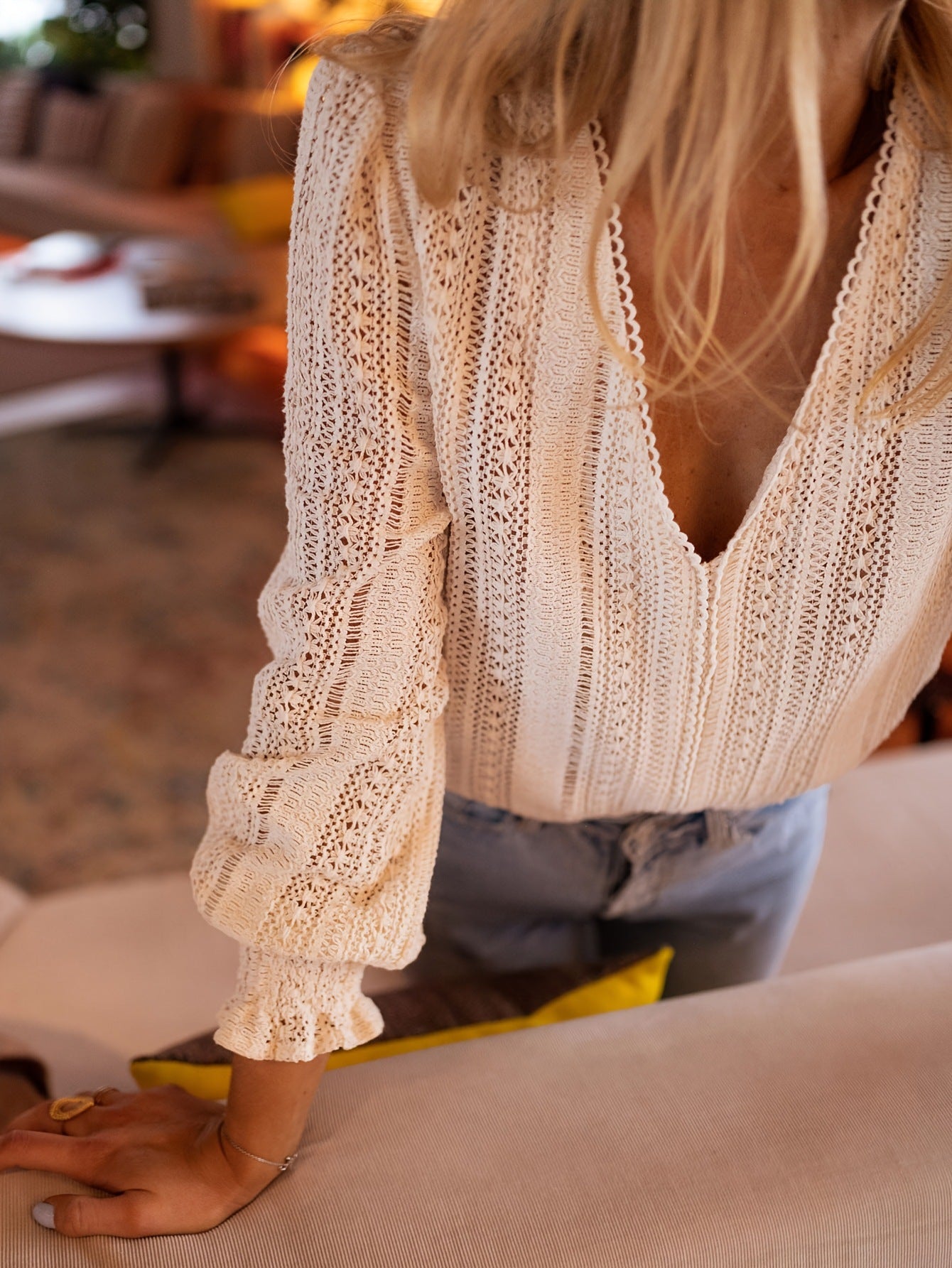 Women's Casual Solid Color Long Sleeve Shirt Blouse