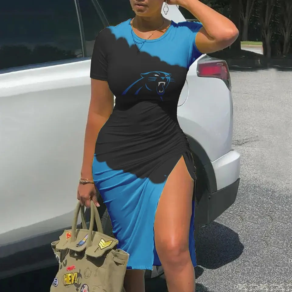 Sexy Slim Fit Long Multicolor Printing One Hot Niche Dress