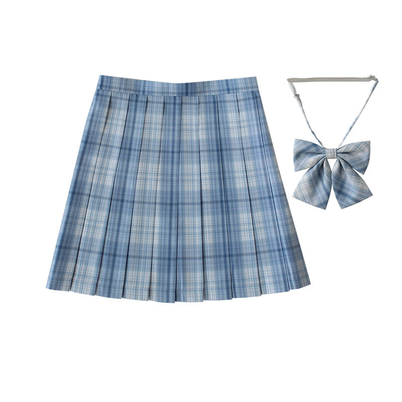 Women's Plaid Pleated Half-length High Waist Plus Size