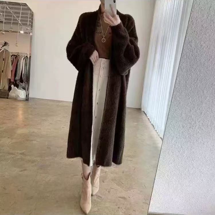 Women's Faux Mink Cashmere Soft Idle Style Knitwear