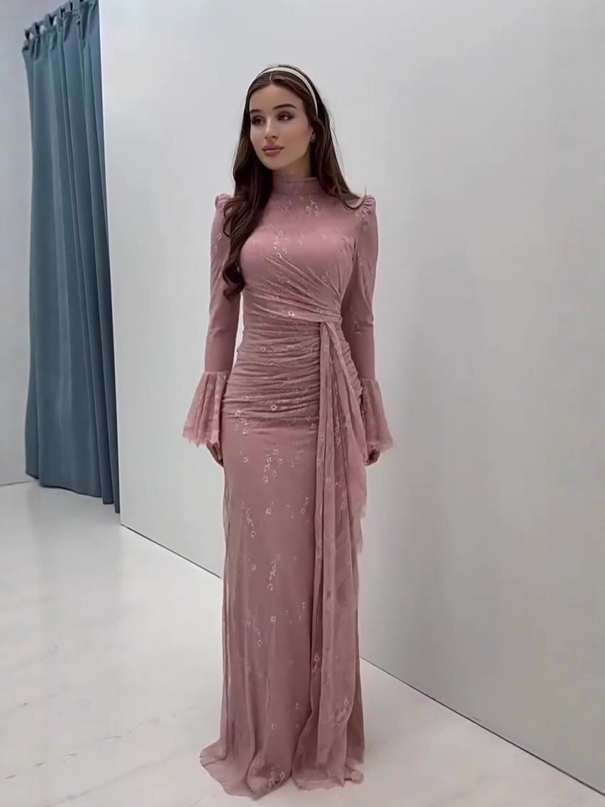 Women's Spring Fresh Elegant Noble Long Sleeve Dress