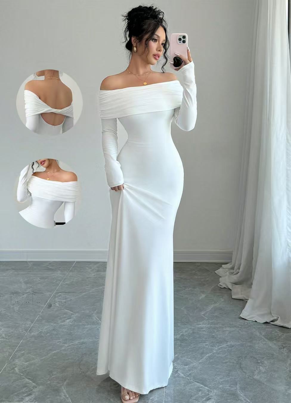 Women's Autumn Fashion Slim Temperament Sexy Sheath Clothing