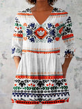 Beautiful Women's Printed Fashion Floral Casual Tops