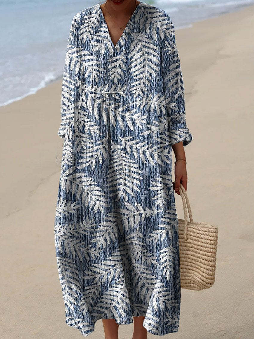Women's Long Sleeve Shirt Casual Floral Print Dress