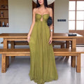 Summer Sexy Sling U-shaped Design Holiday Swing Dress