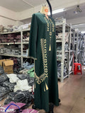 Women's Muslim Printed Robe Arab Ethnic Print Dress
