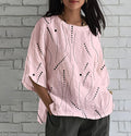 Women's Fashion Wear Loose Casual Sleeve Round Blouses