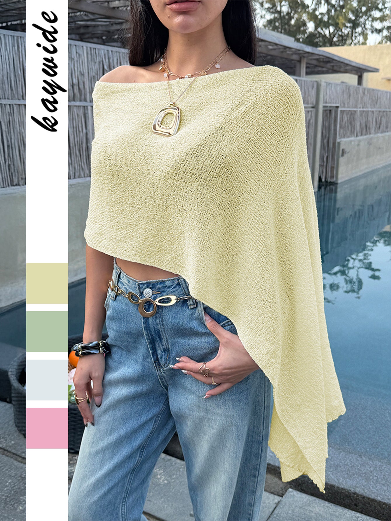 Women's Casual Vacation Versatile Shawl Woolen Summer Blouses
