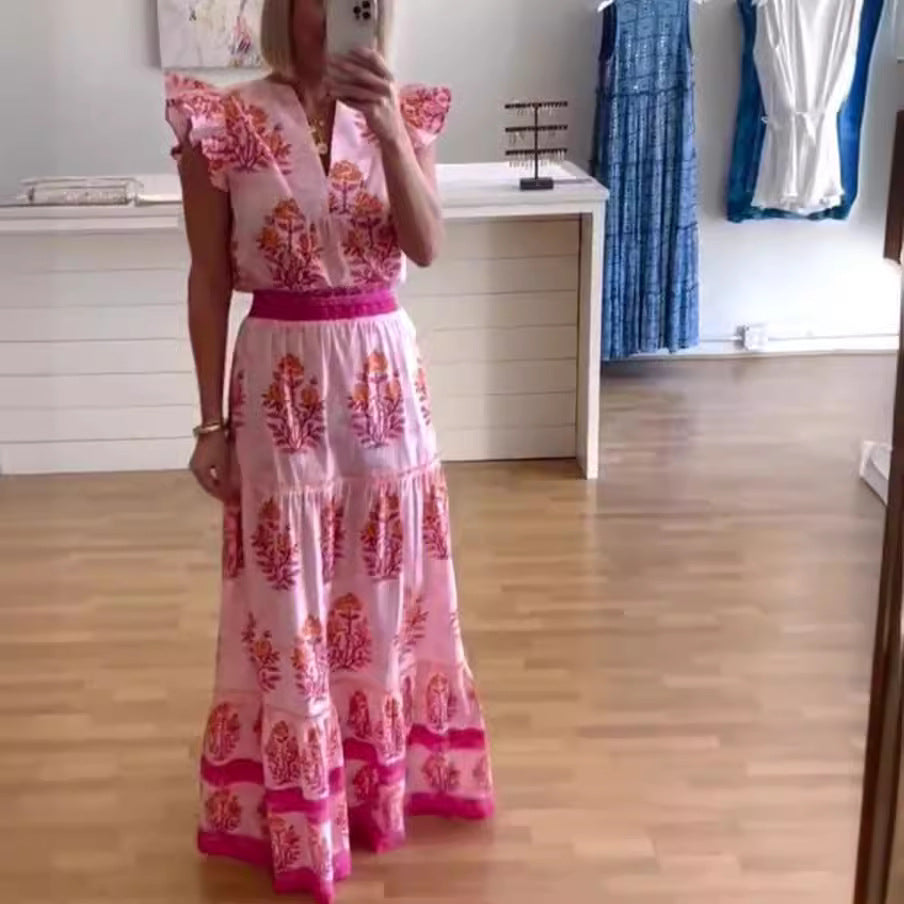 Charming Elegant Stylish Glamorous Printed Patchwork Dress