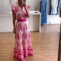 Charming Elegant Stylish Glamorous Printed Patchwork Dress