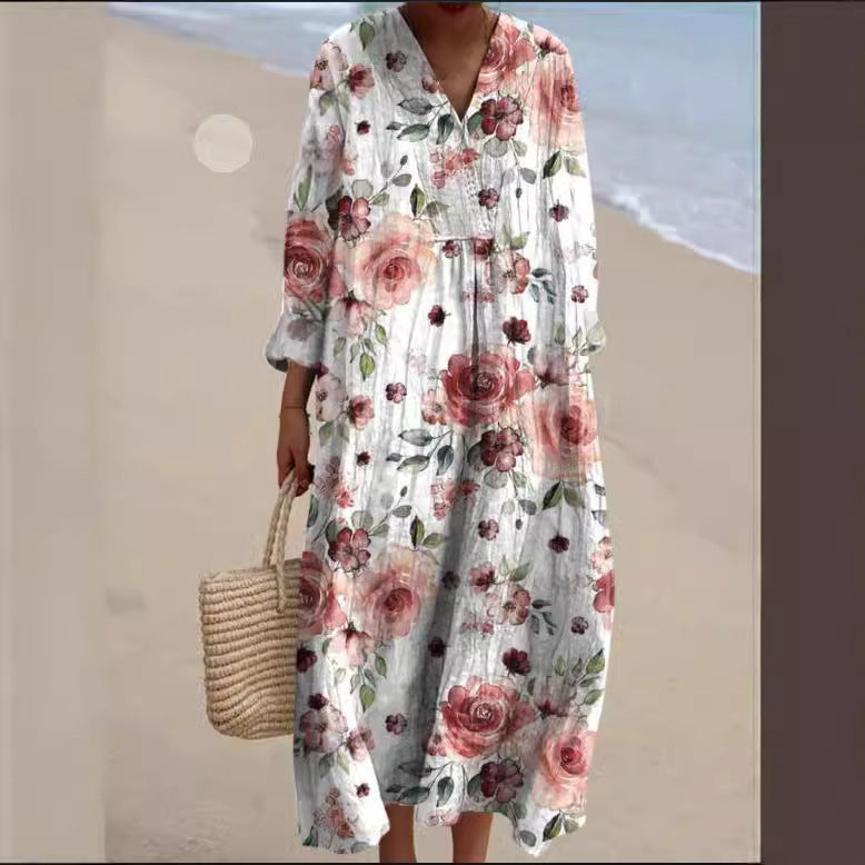 Autumn Long Sleeve Creative Casual Loose Dress