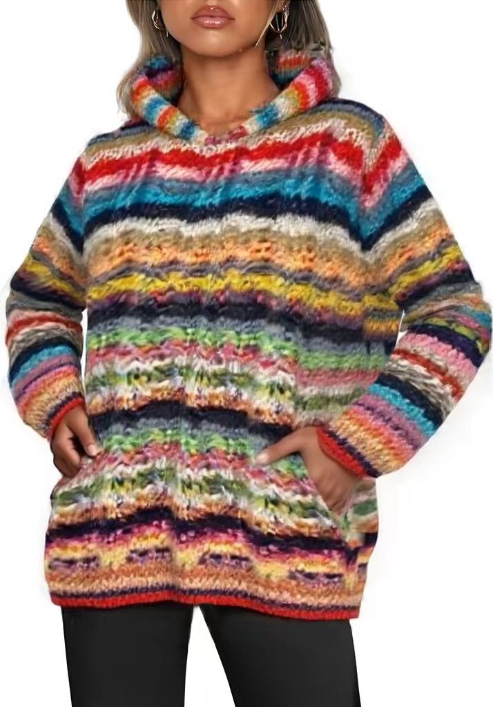 Classy Women's Spring Thin Outerwear Baggy Sweaters