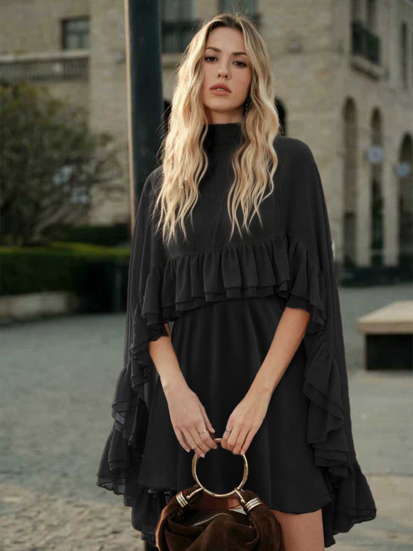 Elegant Chiffon Fashion Inner Match Strap Dress
