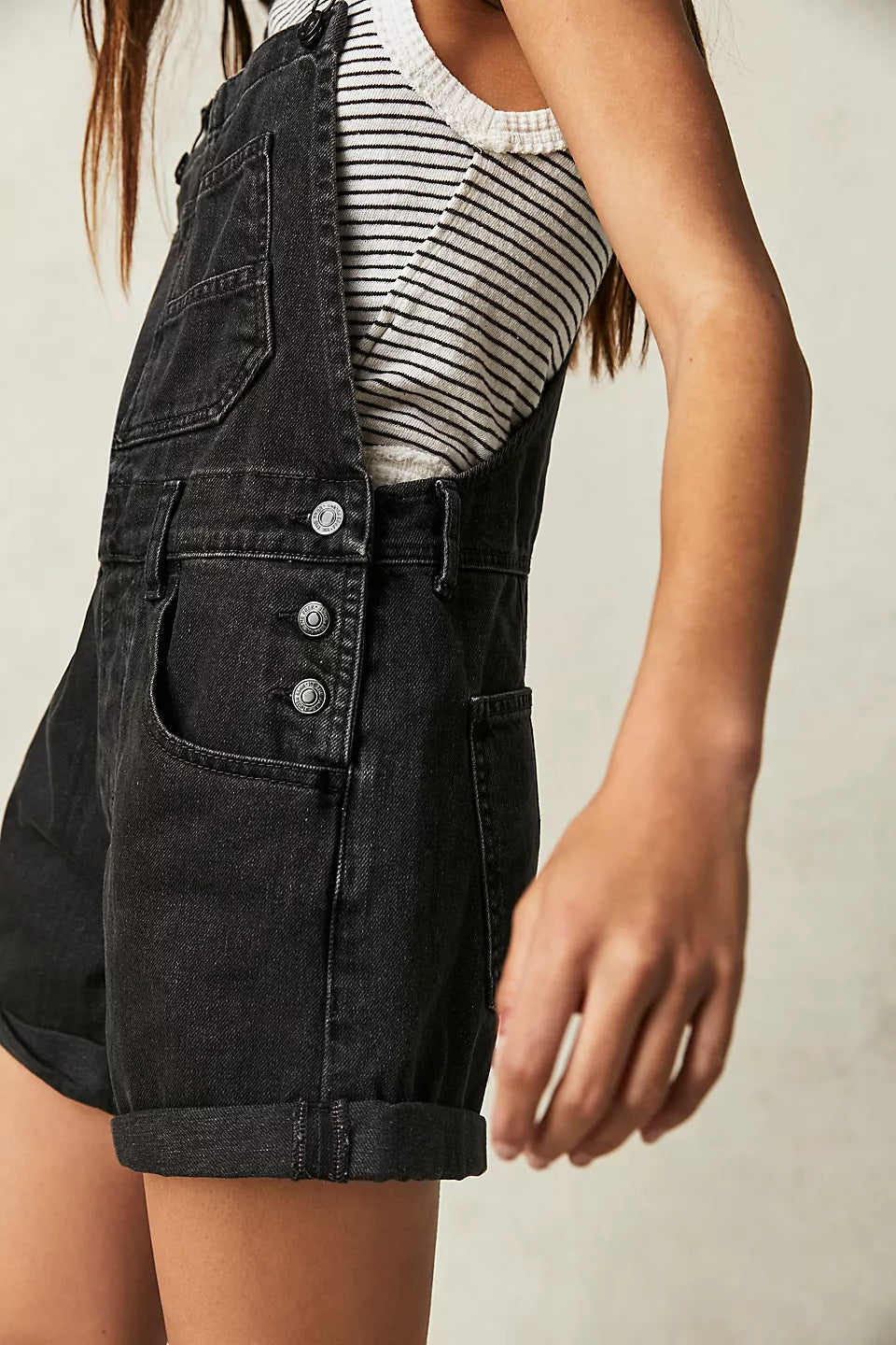 Charming Fashion Women's Loose Shoulder Strap Women's Jeans