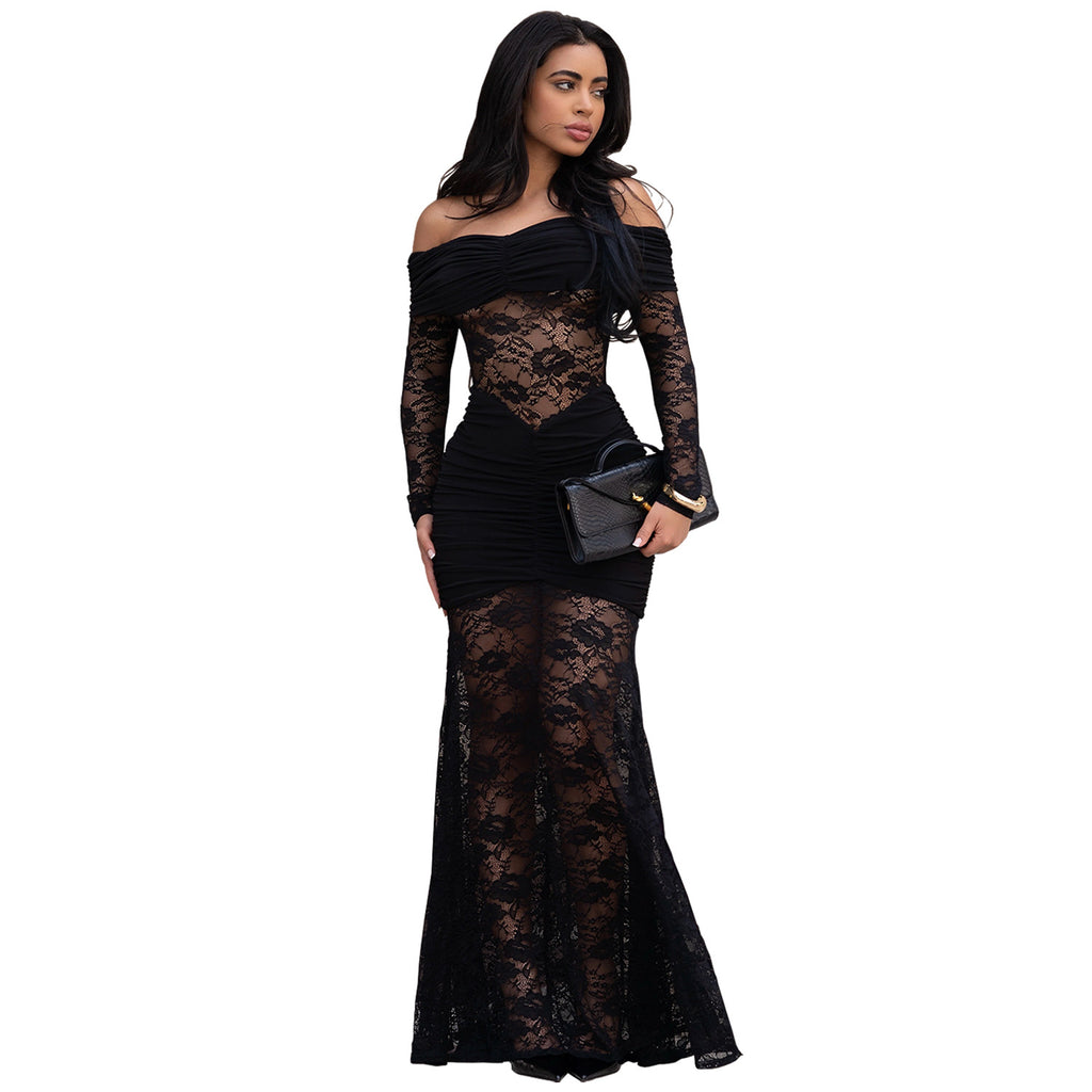 Women's Fashion Wear Sexy Lace Sheath Dress