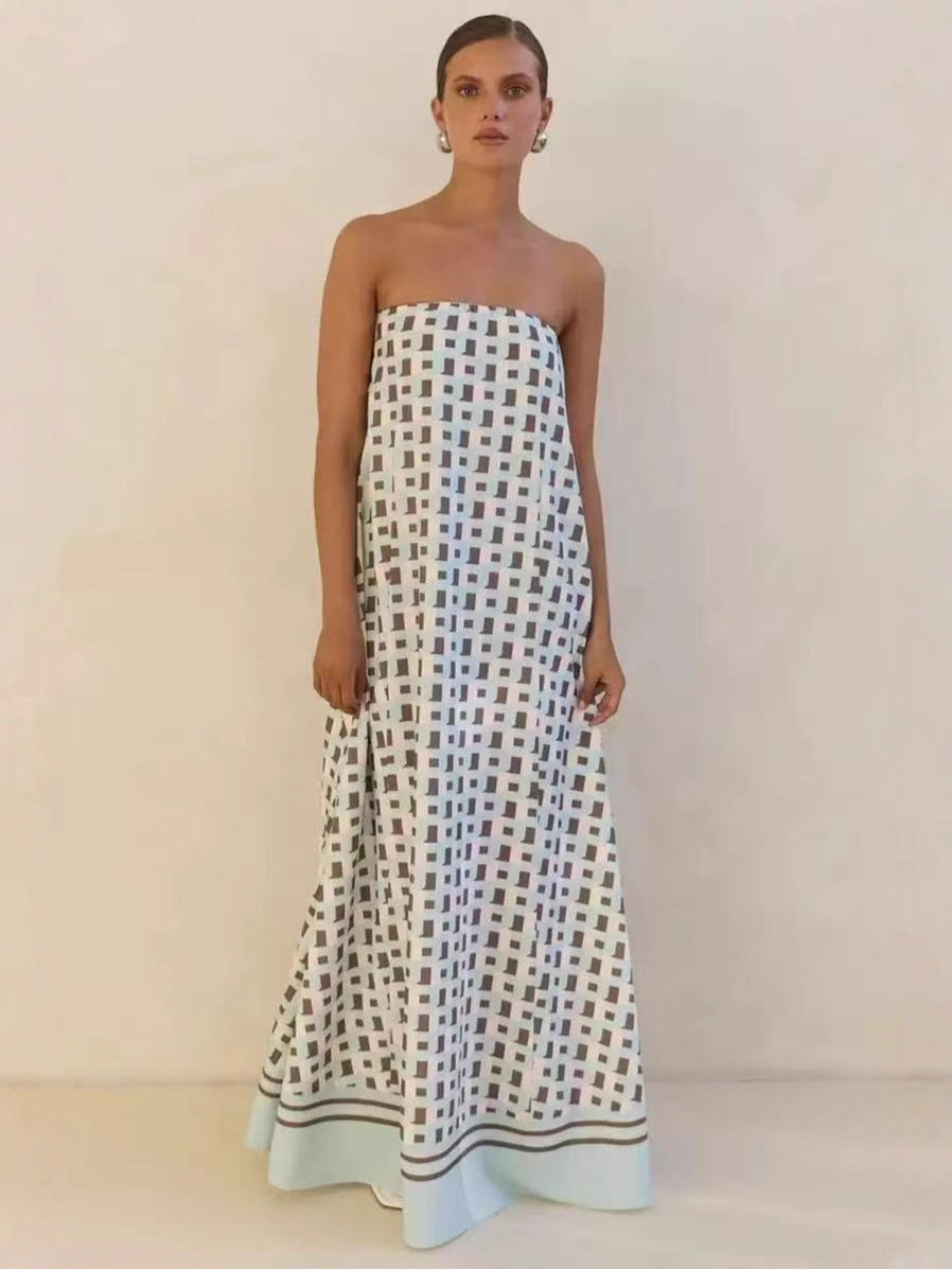 Unique Comfortable Women's Summer Temperament Long Dress