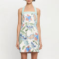 Classic Fashion Casual Linen Multicolor Printing Dress