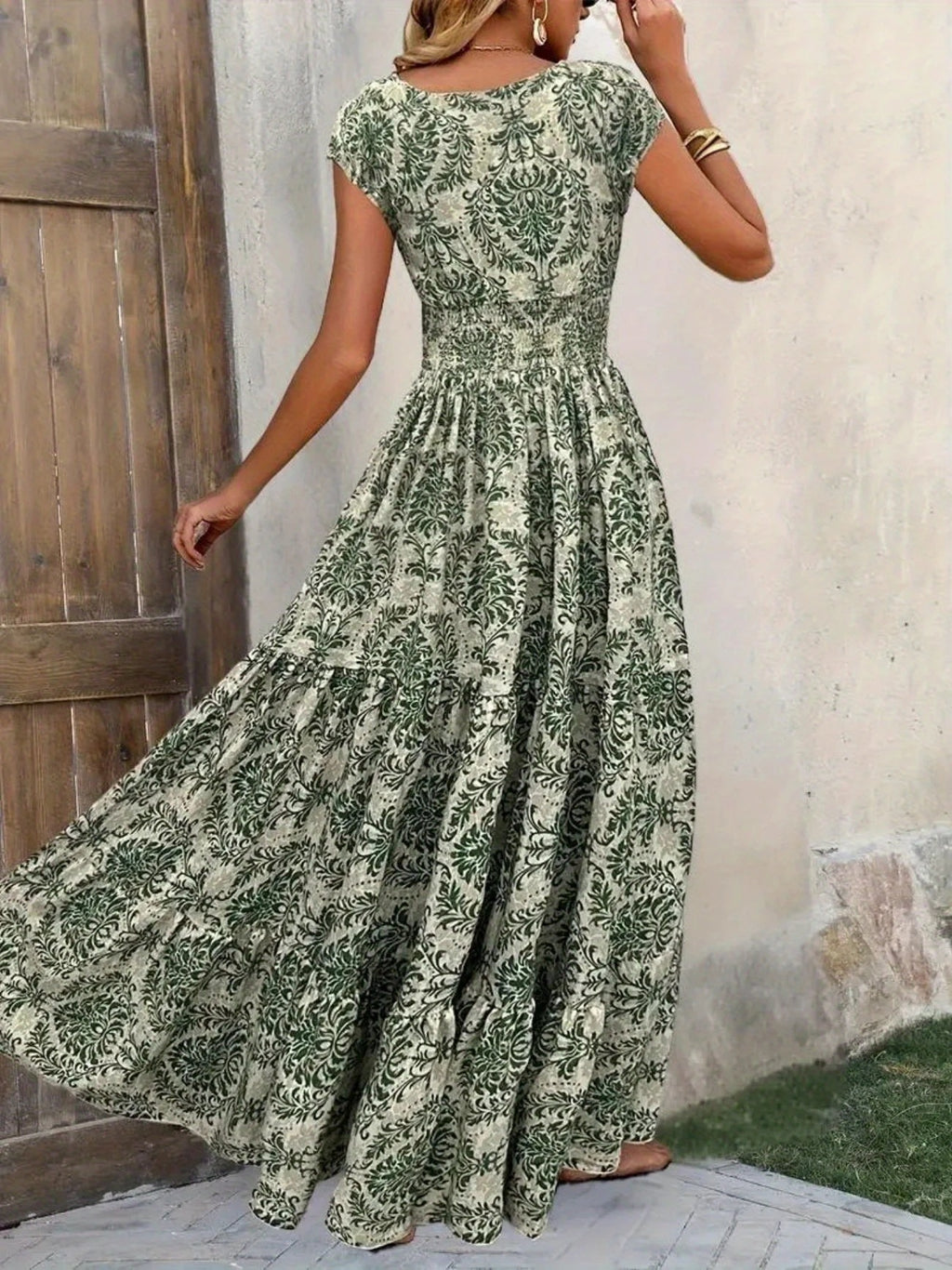 Pretty Classic Trendy Graceful Printed Long Dress