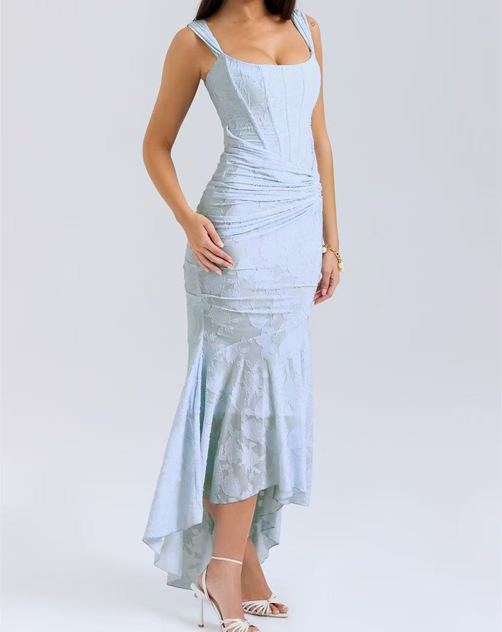 Women's Tube Fashion Sexy Hot Elegant Backless Fishtail Dress